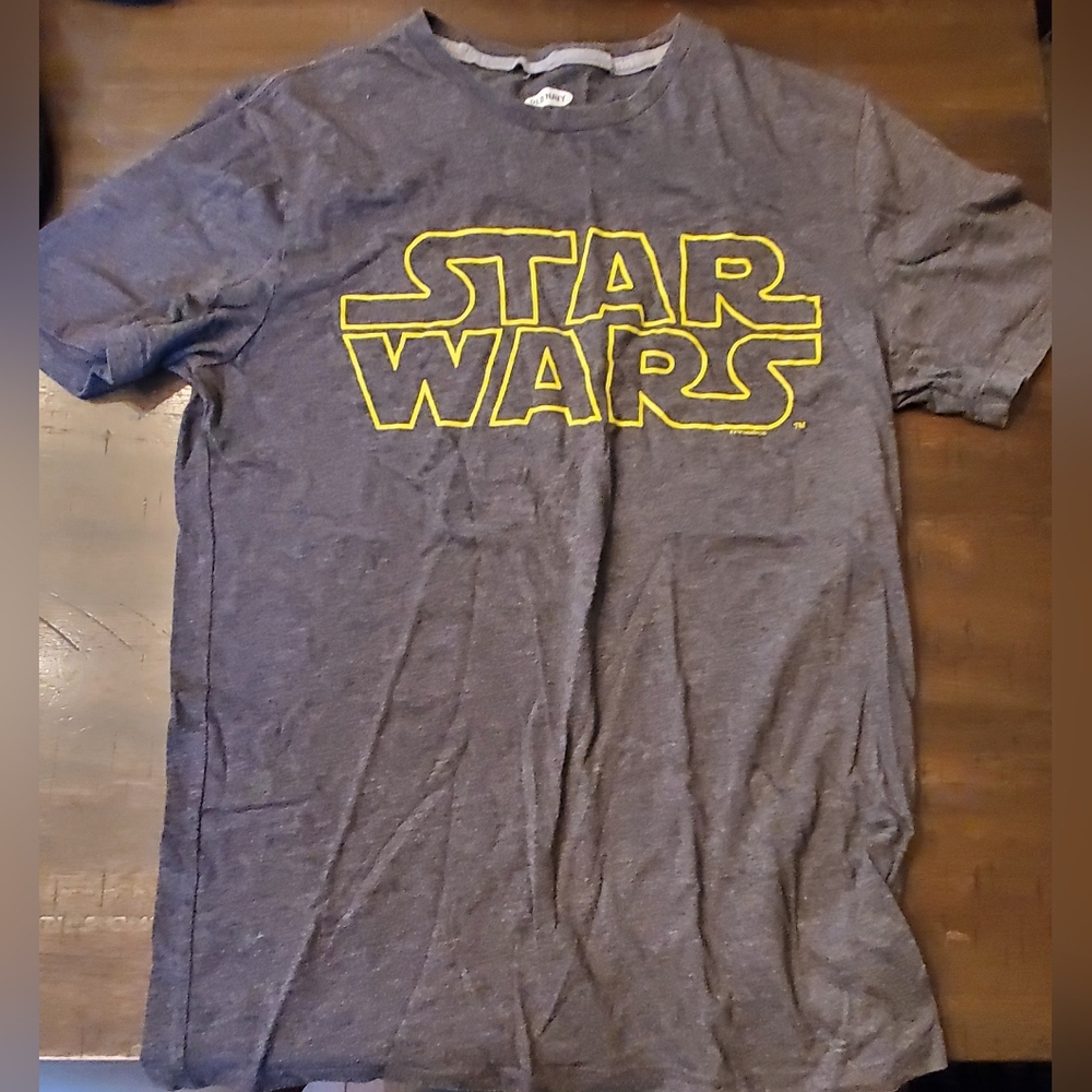 Star Wars Mens Size Medium - Old Navy Grey Graphic Tee